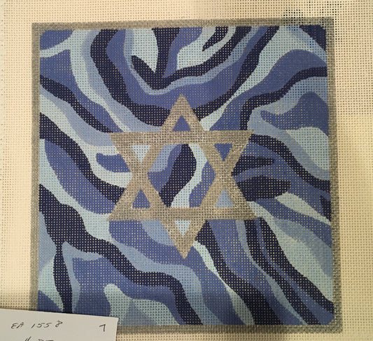 Gray layered star tefillin