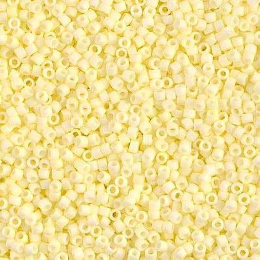 Delica Beads DB1511 Opaque Pale Yellow Matte