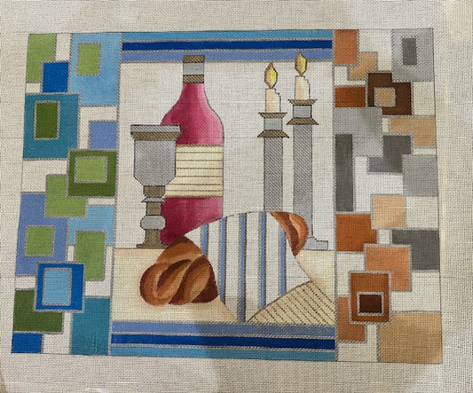 Geometric Boxes Challah Cover from Studio 2