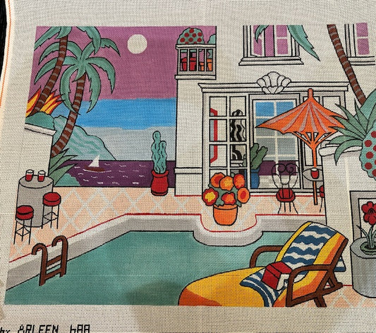 Sitting at the Pool