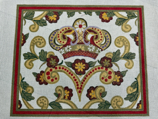 Red Tallit with Crown