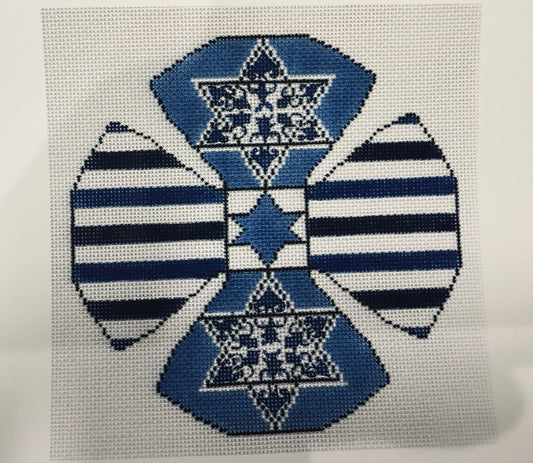 Blue Star Kippa