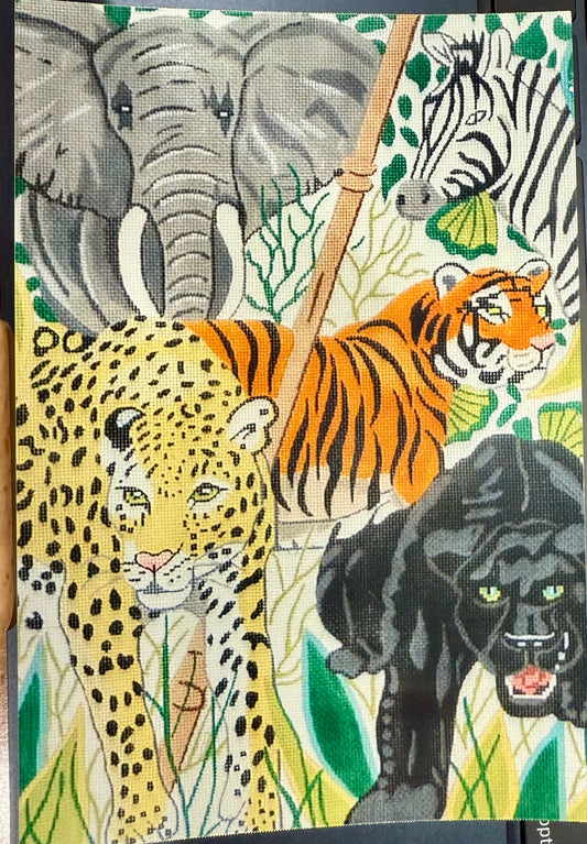 Jungle Scene - Handpainted
