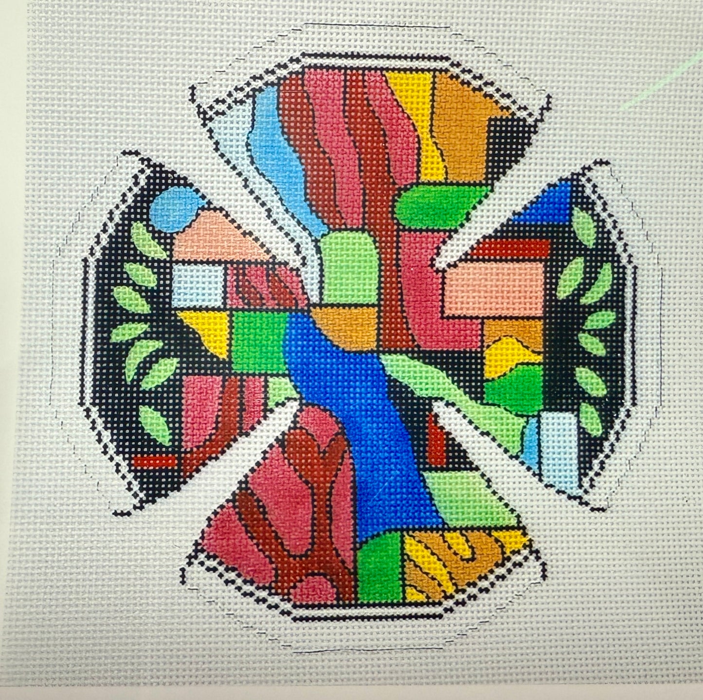 Stained Glass Star Kippa