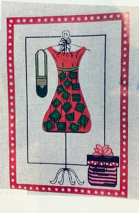 Pink Dress With Stitch Guide