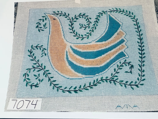 Dove and Greenery Tallit