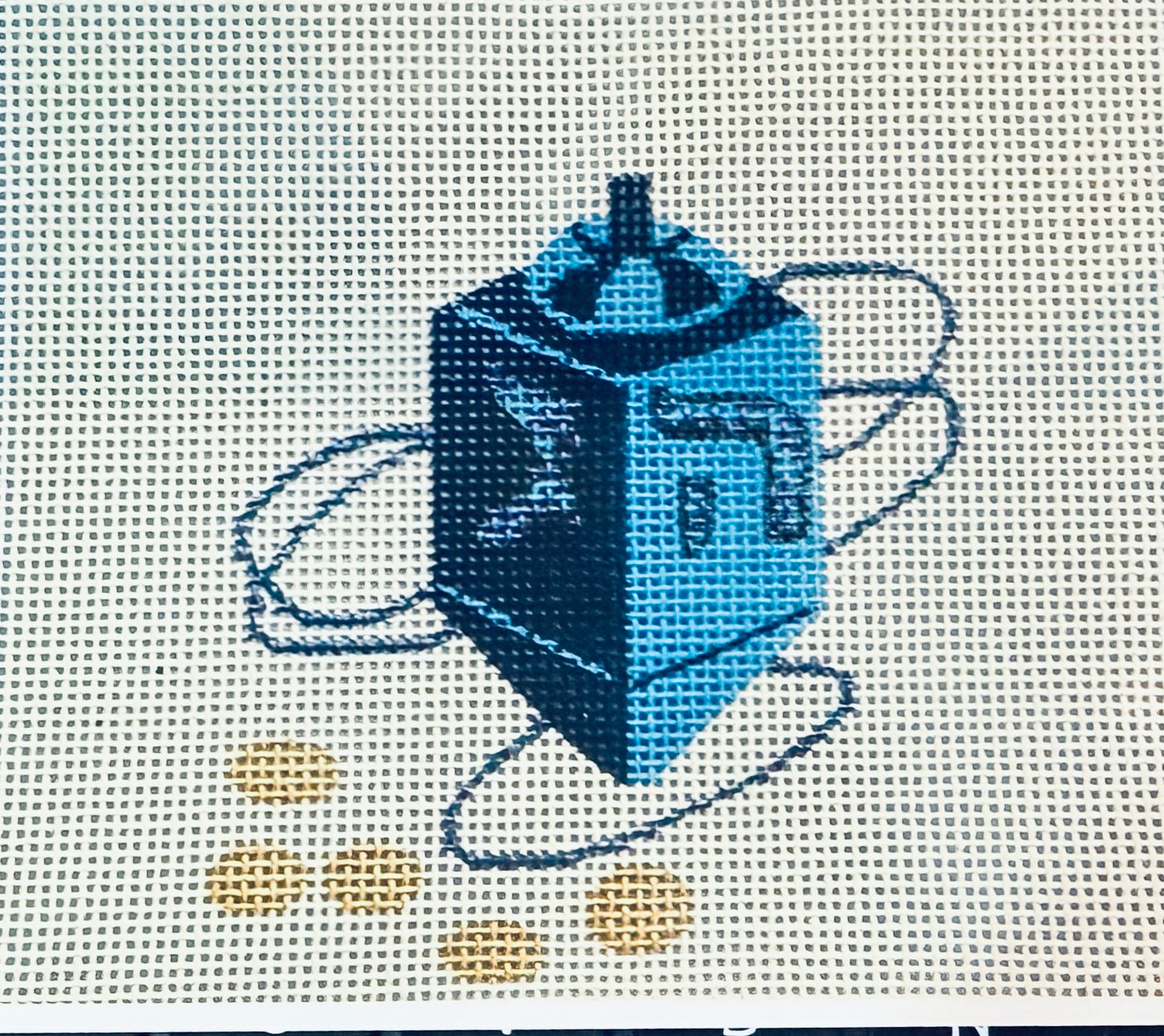 Spinning Dreidel for Chanukah