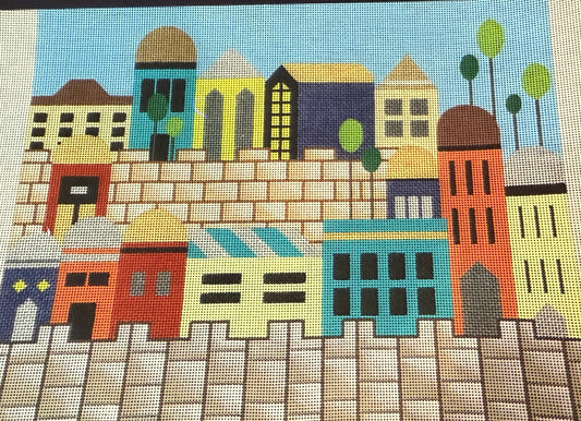 Jerusalem and buildings Tallit