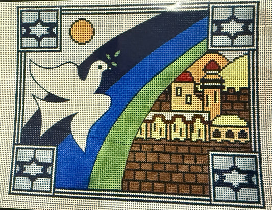 Noah's Dove Tefillin - Handpainted