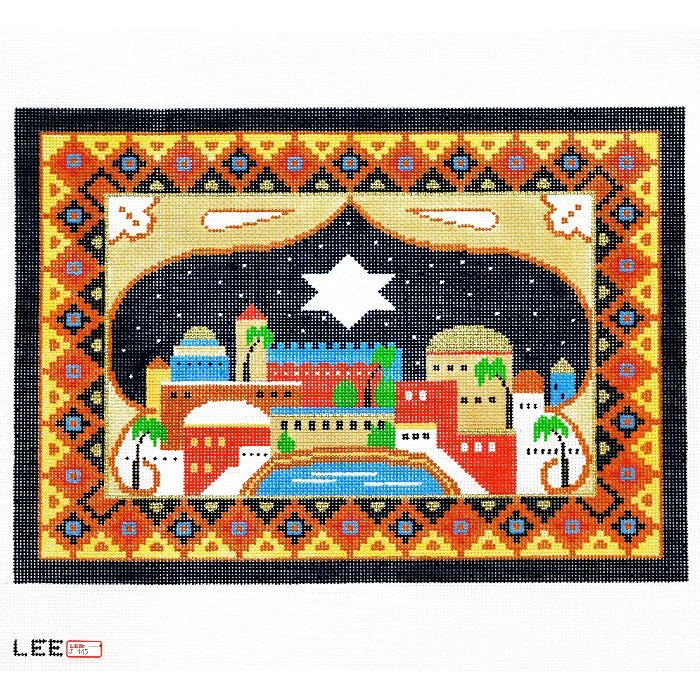 Jerusalem Tallit by Lee's Needle Arts