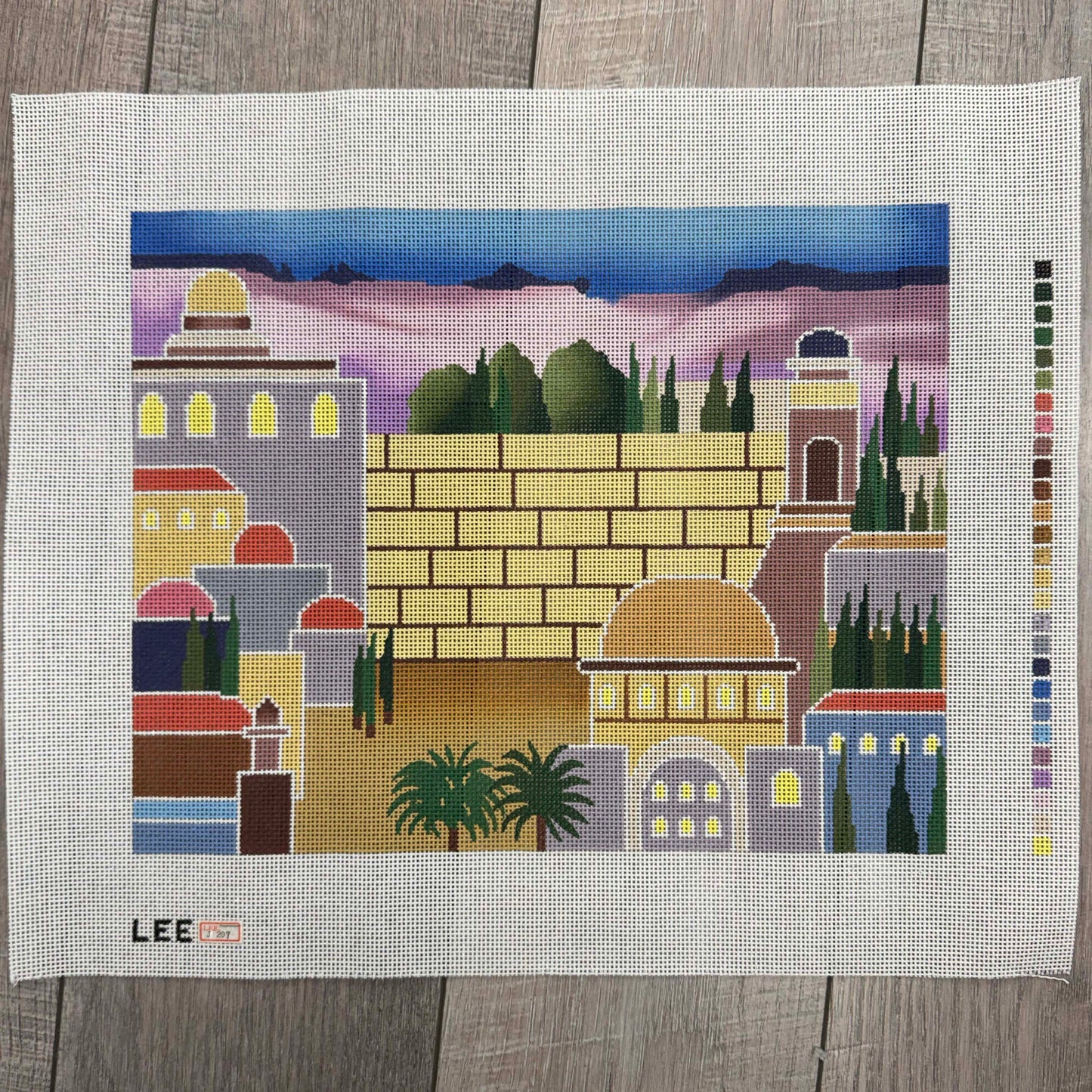 Jerusalem II Tallit by Lee's Needle Arts