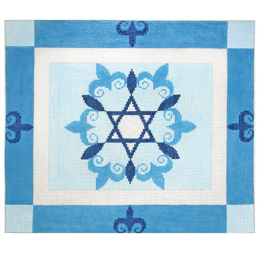 Star in a circle Tallit