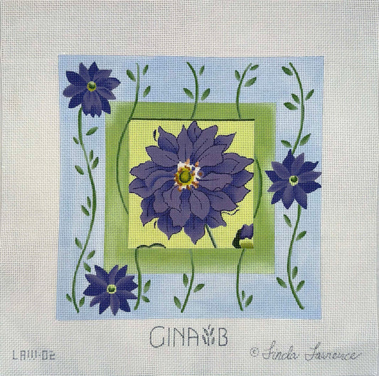 Purple Clematis by Linda Lawrence