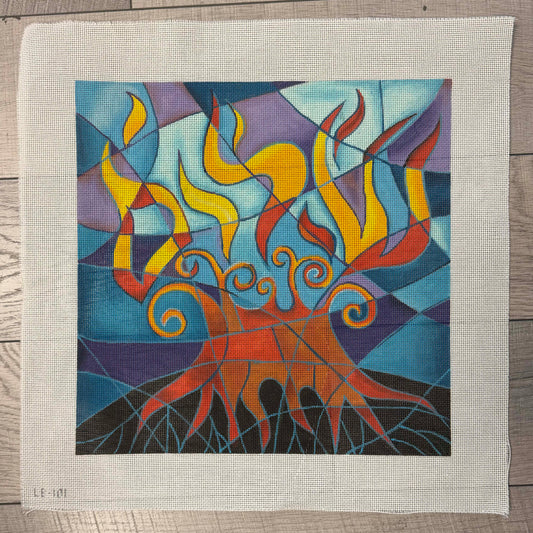 Burning Bush Tefillin - Printed