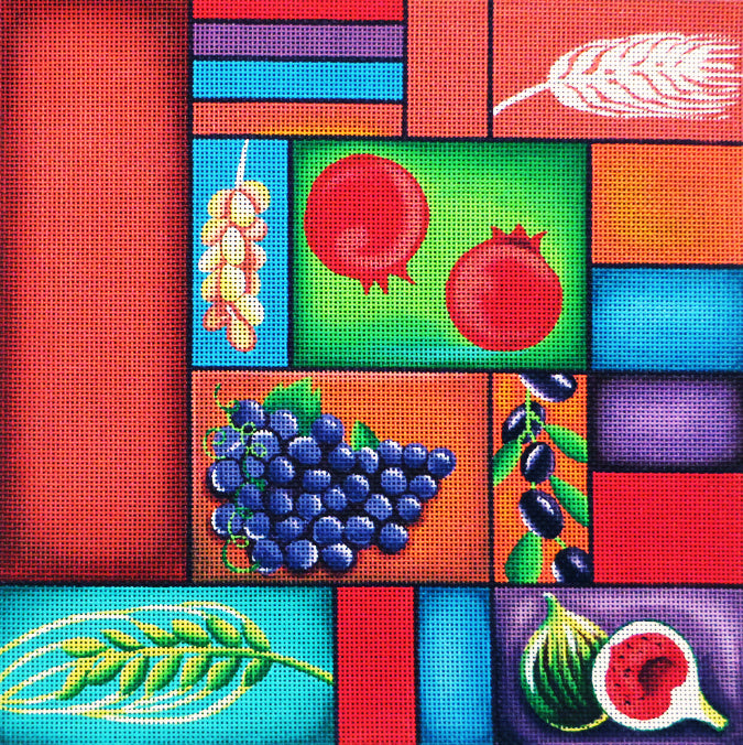 Seven Species Challah Cover