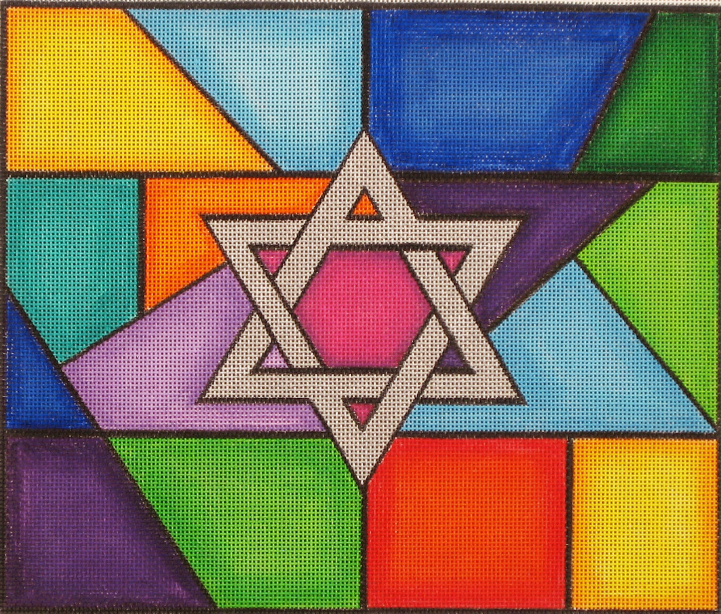 Stained Glass Tallit UV Canvas