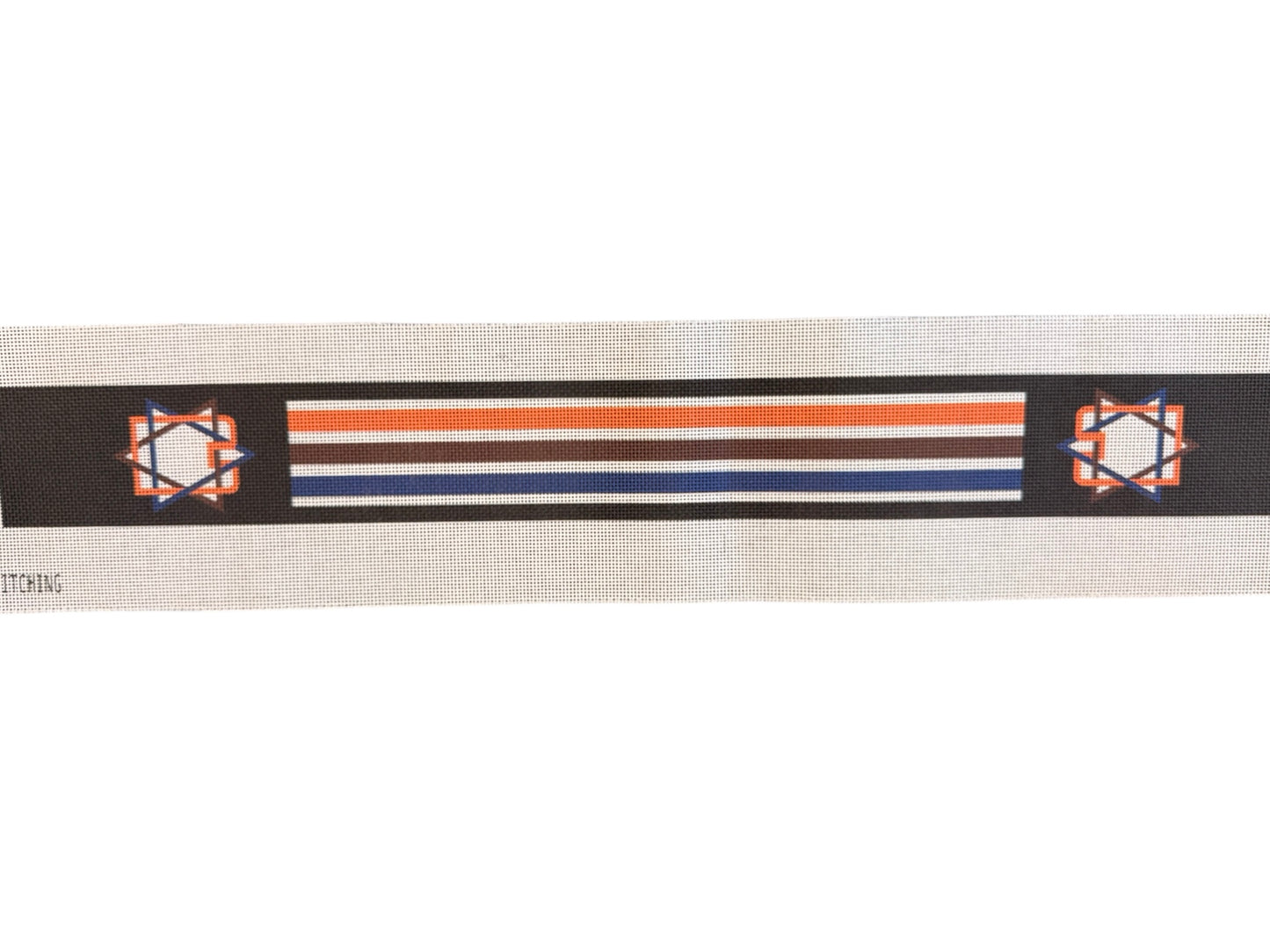 Sports Colors! Blue orange and black atara with stars!