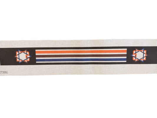 Sports Colors! Blue orange and black atara with stars!