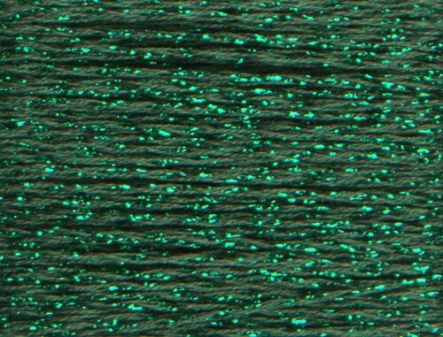 Silk Lame Peacock Green LB242