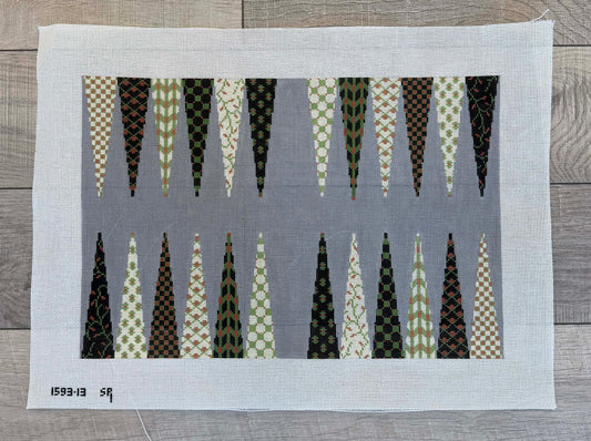 Backgammon Canvas by Susan Roberts