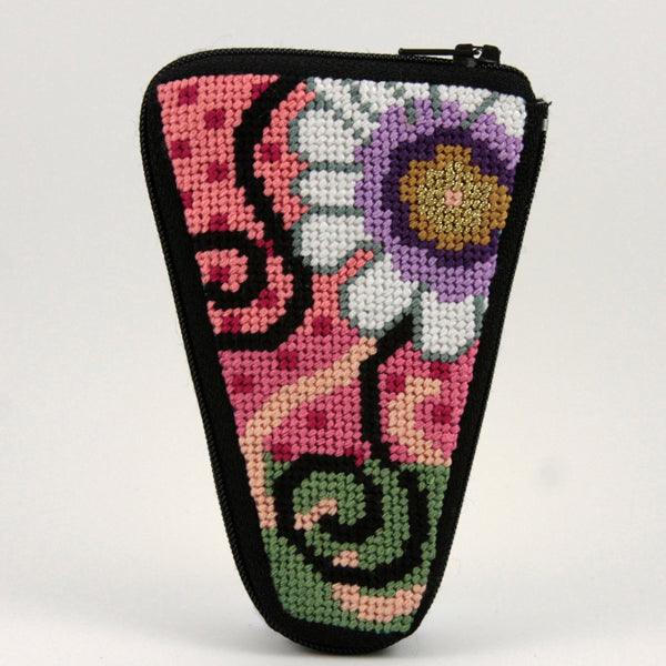Daisy Swirl Scissor Case Stitch & Zip