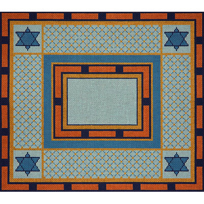 Large Blue Diamonds & Stars Tallit