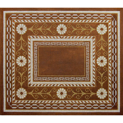 Tallit with Brown Borders and Chain