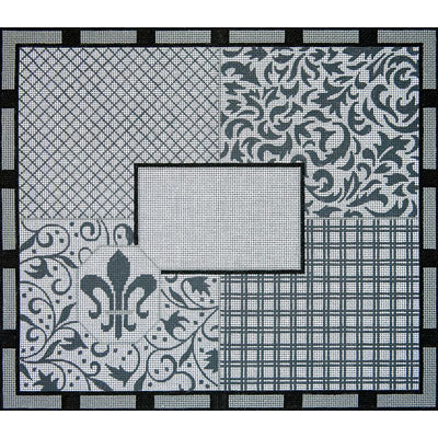 Black, White & Grey Patch Tallis Bag