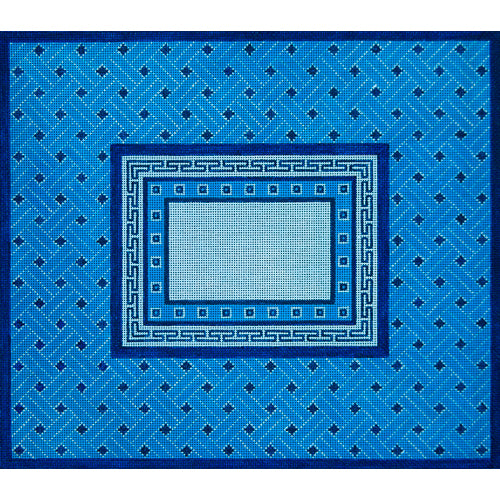 Blue Basketweave Tallit