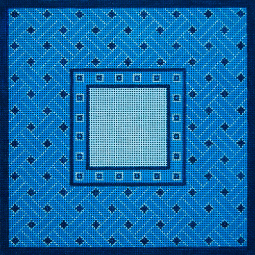 Blue Basketweave Tefillin