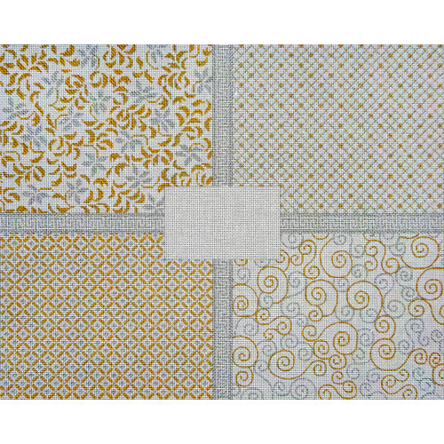 Small Gold and Silver Elegance: Tefillin or Challah Cover