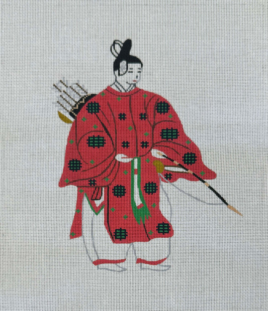 Vintage Canvas - Japanese Warrior Man