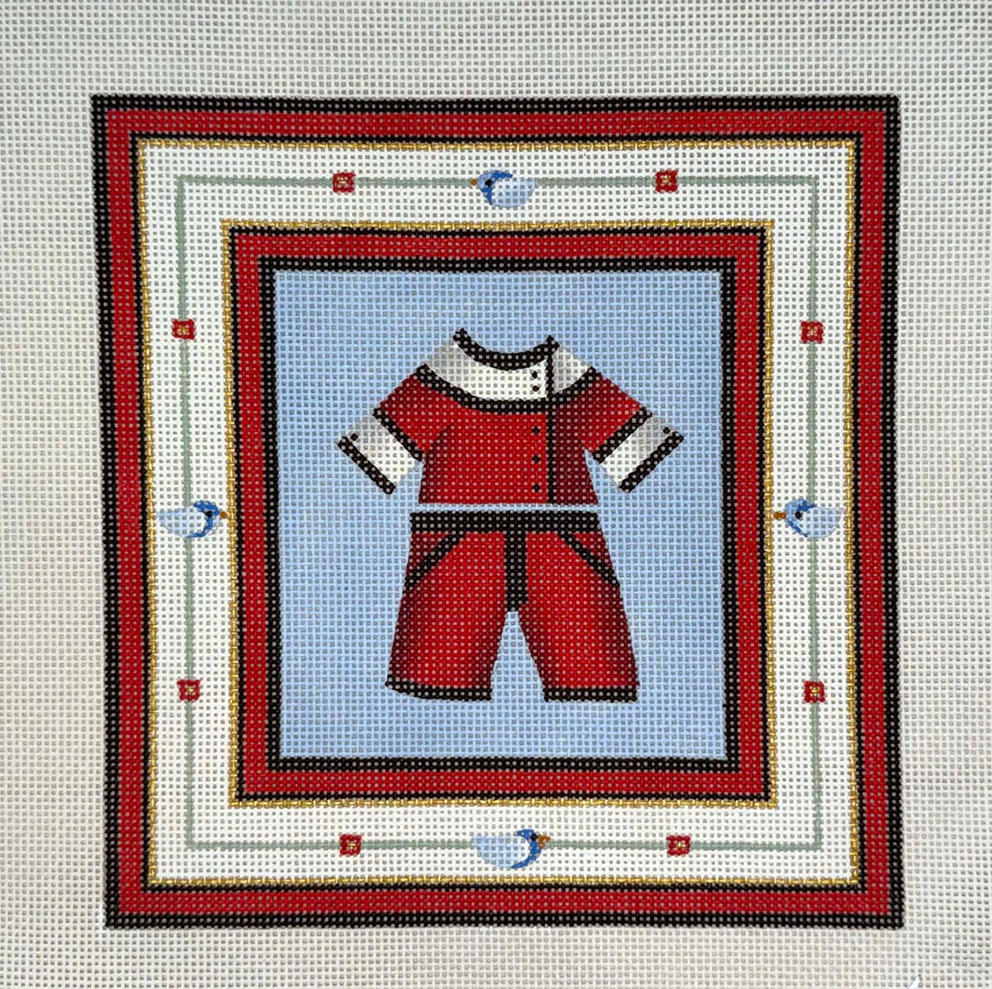 Red Baby Outfit by Anne Brinkley Deasigns