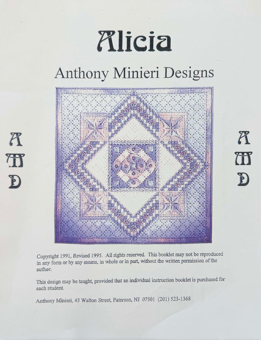 Alicia Stitch Guide by Anthony Mineri Designs