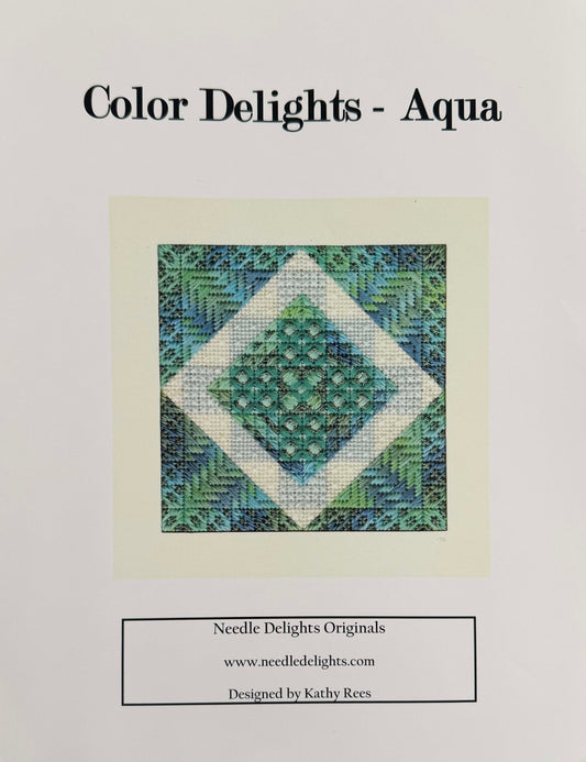 Color Delights - Aqua Stitch Guide by Kathy Rees