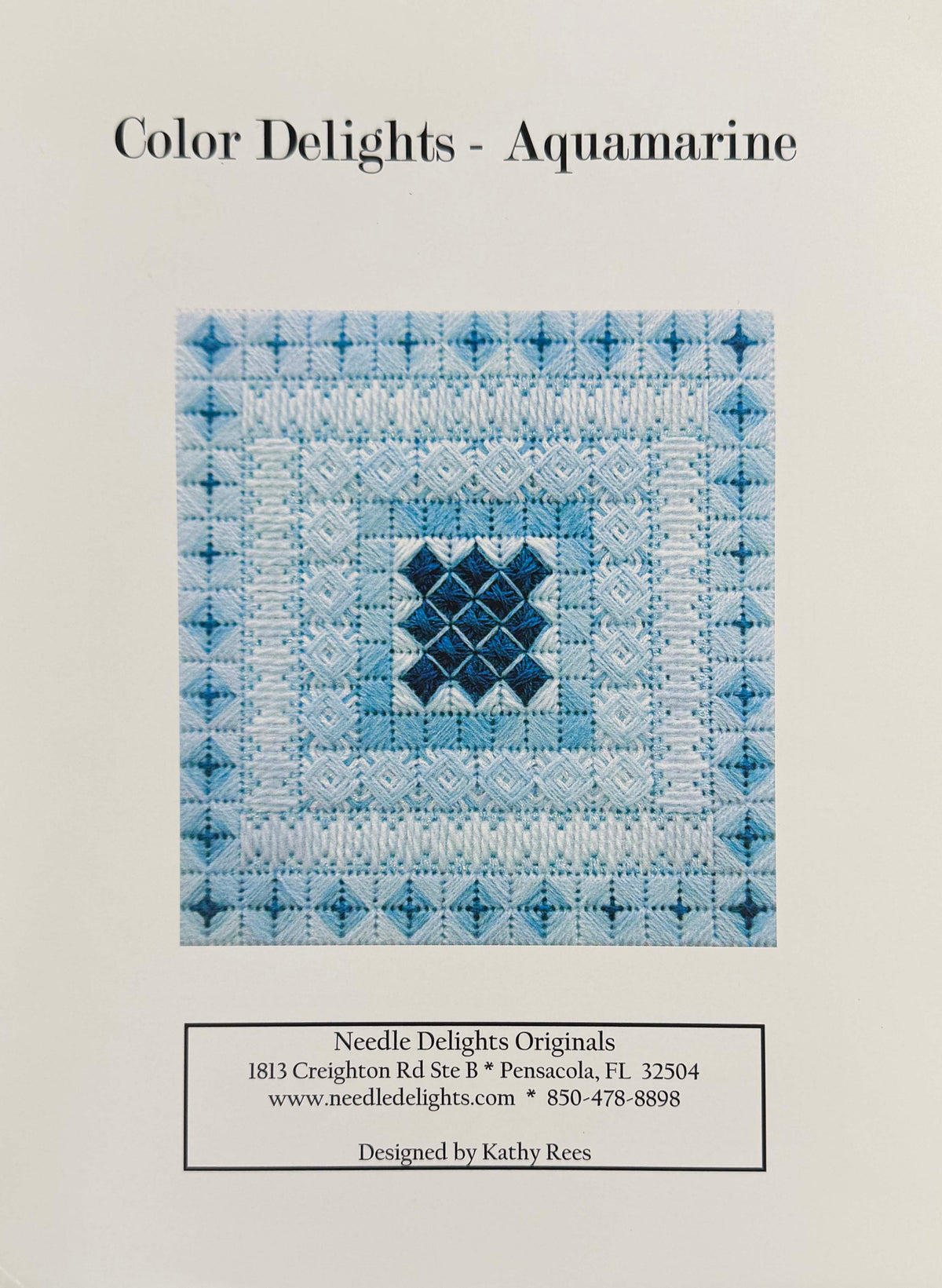 Color Delights - Aquamarine Stitch Guide by Kathy Rees