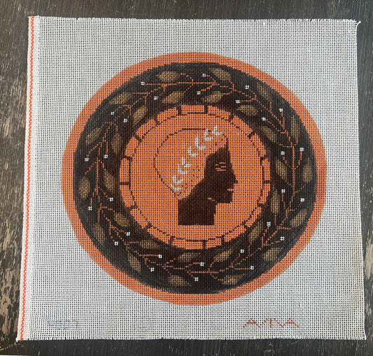 Vintage Aviva Canvas - Roman Coin #1