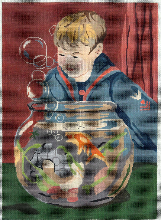 Vintage Aviva Canvas - Fish Bowl
