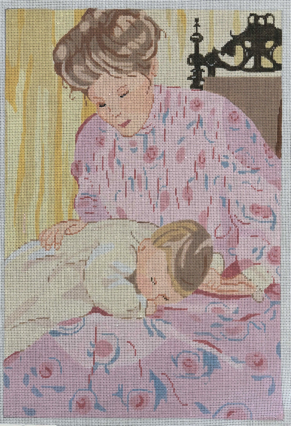 Vintage Aviva Canvas - Bed Tiem for Baby