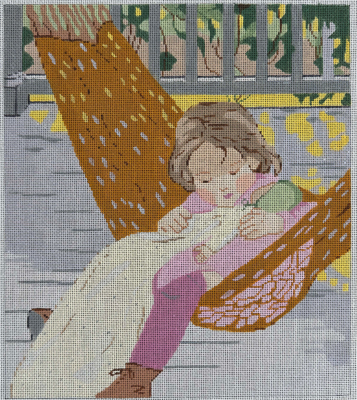 Vintage Aviva Canvas - Girl in a Hammock
