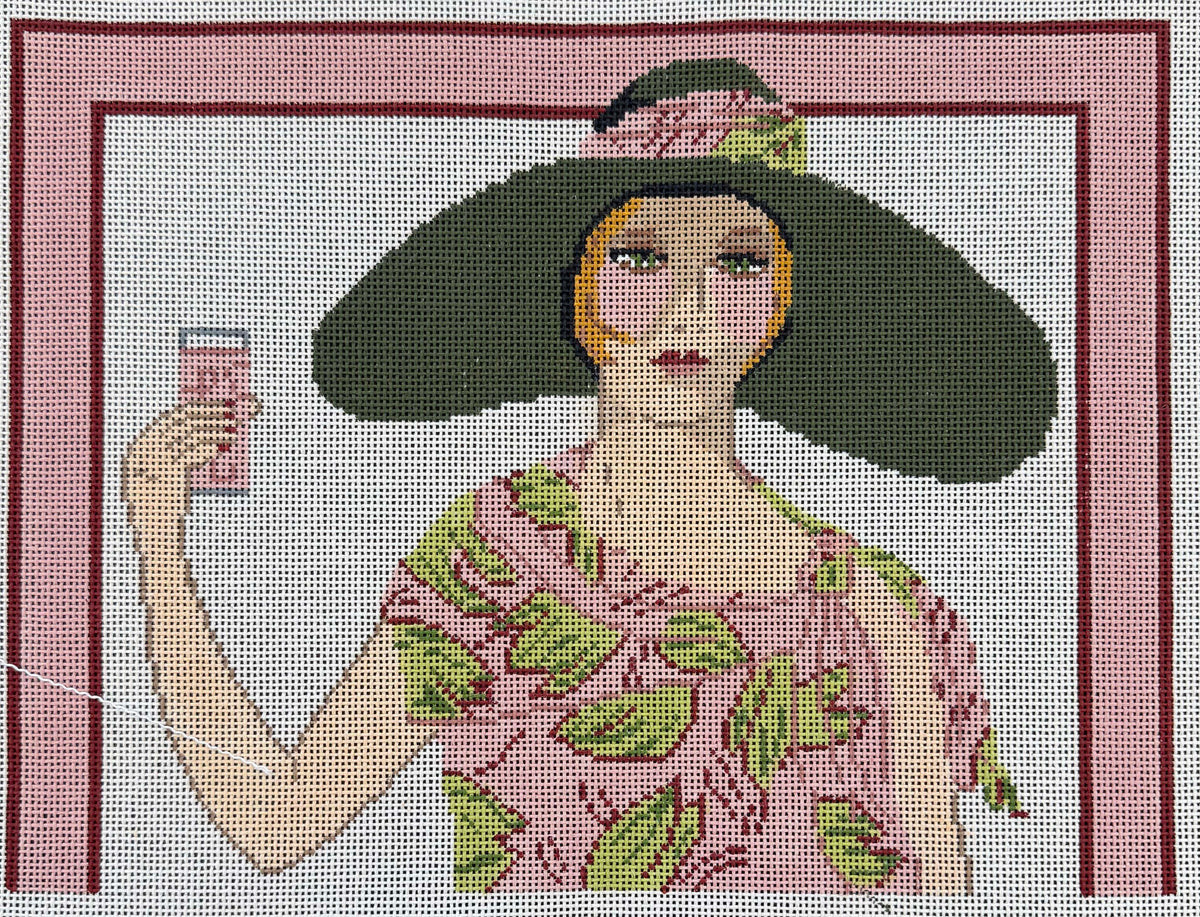 Vintage Aviva Canvas - Art Deco Woman #6