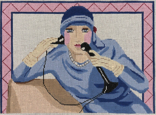 Vintage Aviva Canvas - Art Deco Woman #11