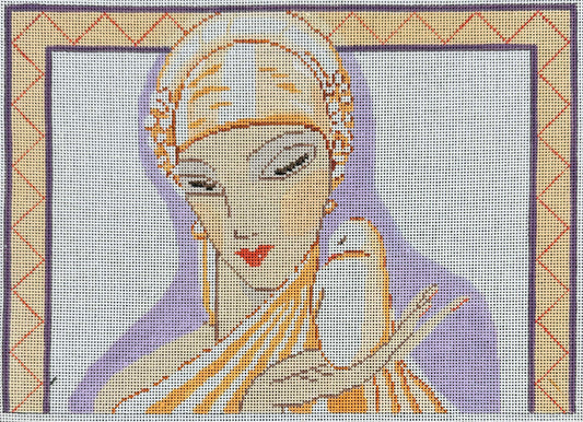 Vintage Aviva Canvas - Art Deco Woman #10