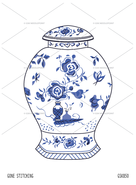 Blue and White Vase