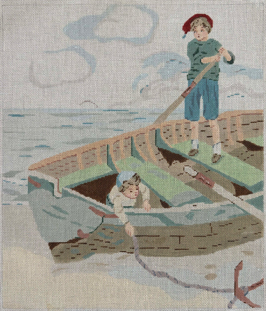 Vintage Aviva Canvas - Boat and Anchor