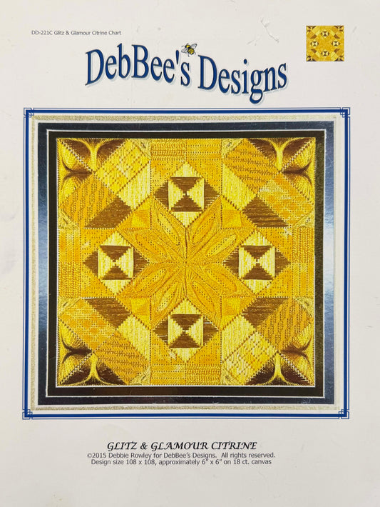 Glitz & Glamour Citrine Stitch Guide by DebBee's Designs