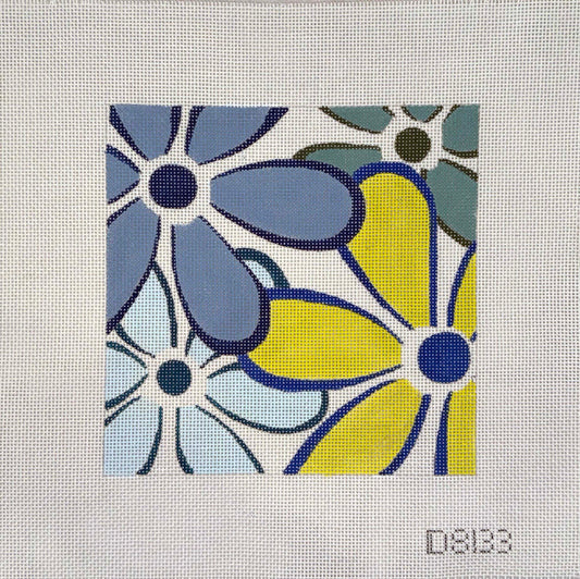 Blue and Yellow Daisies by Amanda Lawford