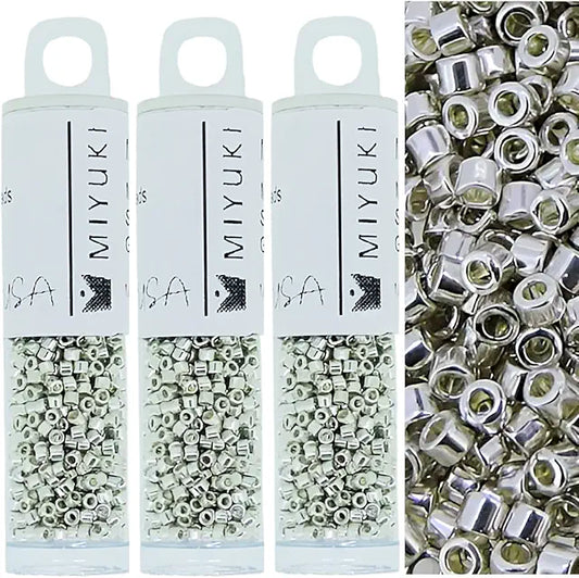 Delica Beads Galvanized Silver DB035