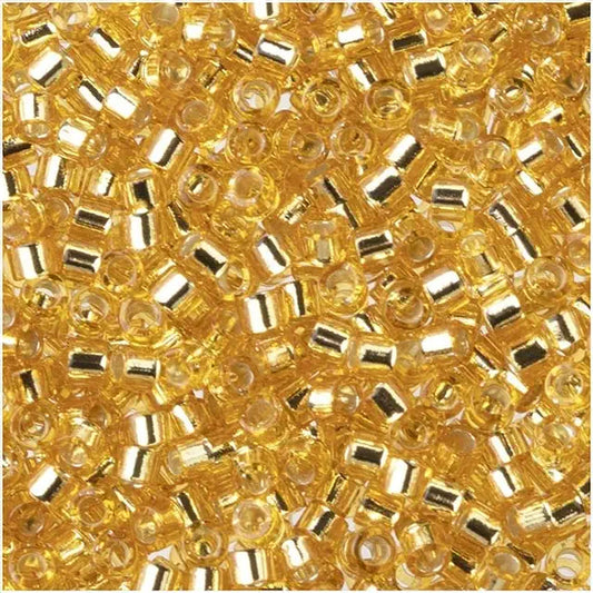 Delica Beads Silver Lined Gold Gold DB042