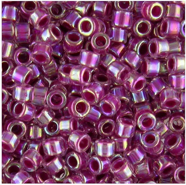 Delica Beads Lined Magenta DB056